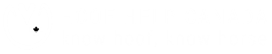 Hoof Help Canada Logo - White with no backgroun