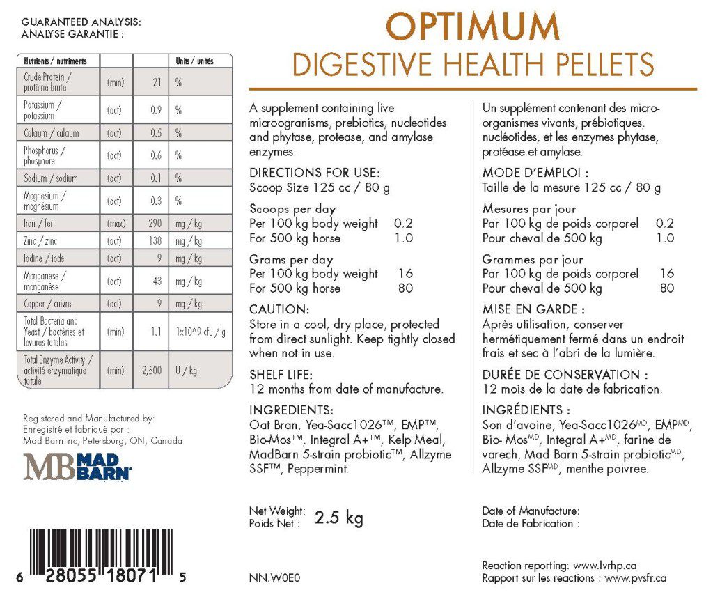 Mad Barn Optimum Digestive Health – Pellets